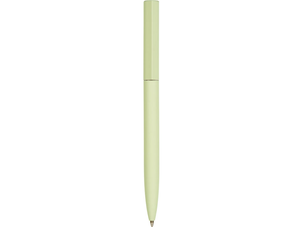 Шариковая металлическая ручка Minimalist софт-тач, оливковый-1