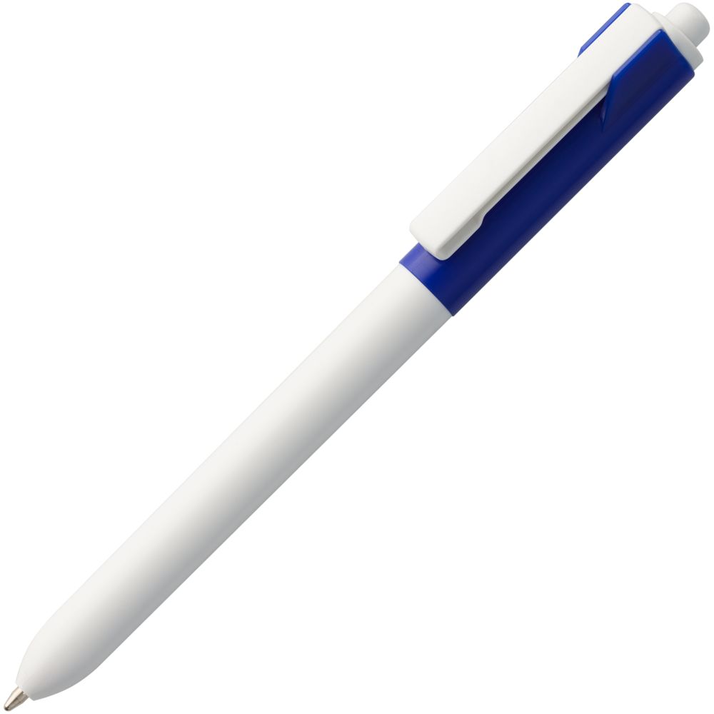 Ручка шариковая Hint Special, белая с синим-1