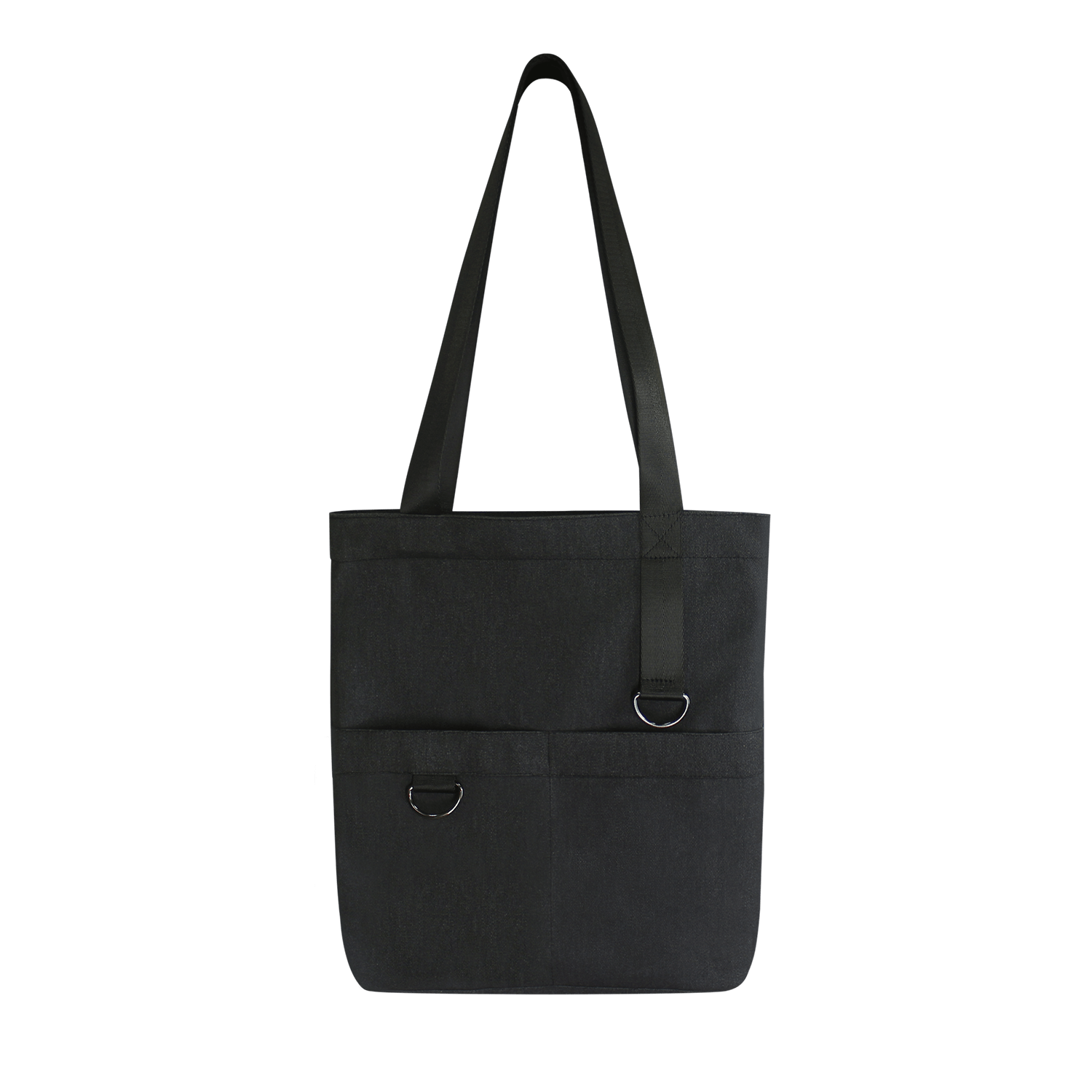 Шоппер Superbag ZIP, с двумя карманами и молнией (черный)-1