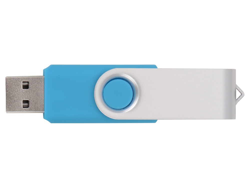Флеш-карта USB 2.0 16 ГБ Квебек, голубой-3