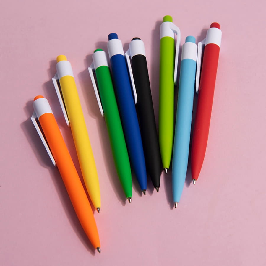 Ручка шариковая N16 soft touch, голубой-4