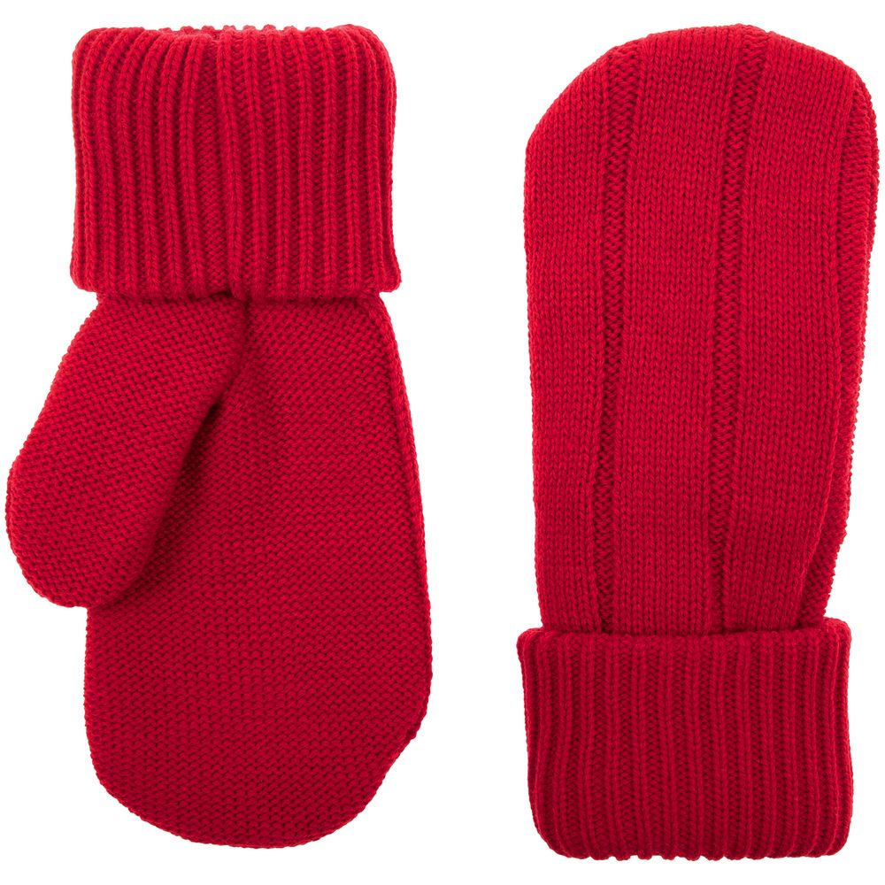 Варежки Knit Beat, красные-0