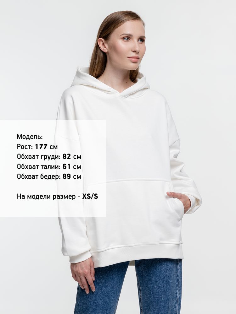 Худи оверсайз Kulonga Comfort Heavy, молочно-белое-2