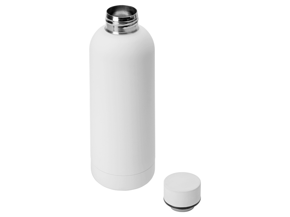 Вакуумная термобутылка Cask Waterline, soft touch, 500 мл, белый-2