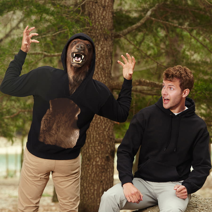 Толстовка мужская UNIQUE HOODIE 280, темно-синий-7