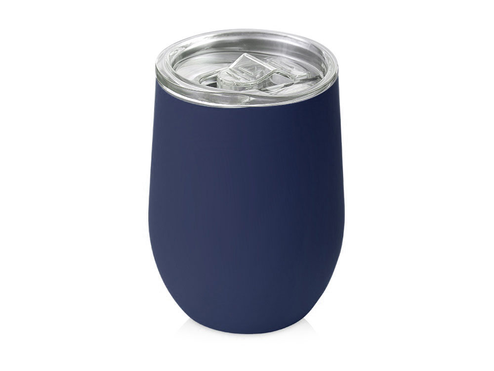 Термокружка Vacuum mug C1, soft touch, 370мл, темно-синий-0