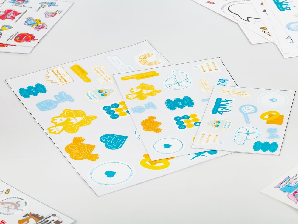 Наклейки UV-DTF Sticker Pack на заказ, L-4