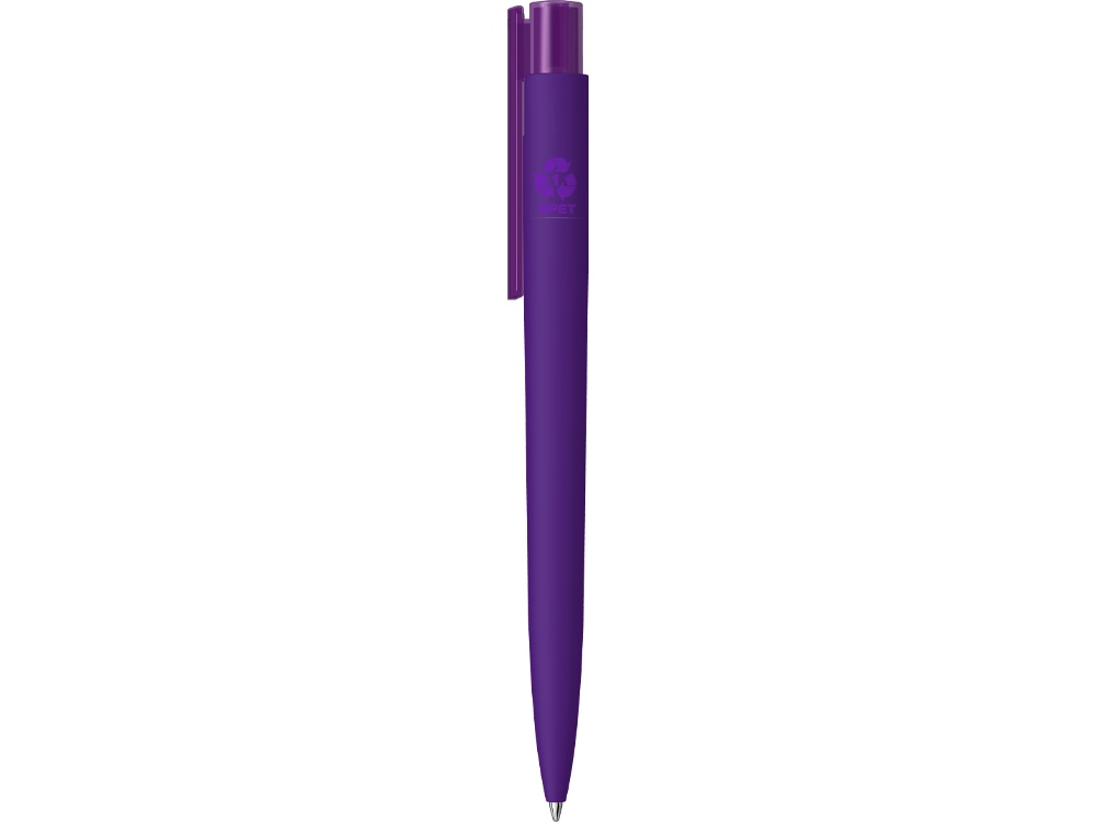 Шариковая ручка RECYCLED PET PEN PRO K transparent GUM soft-touch, фиолетовый-2