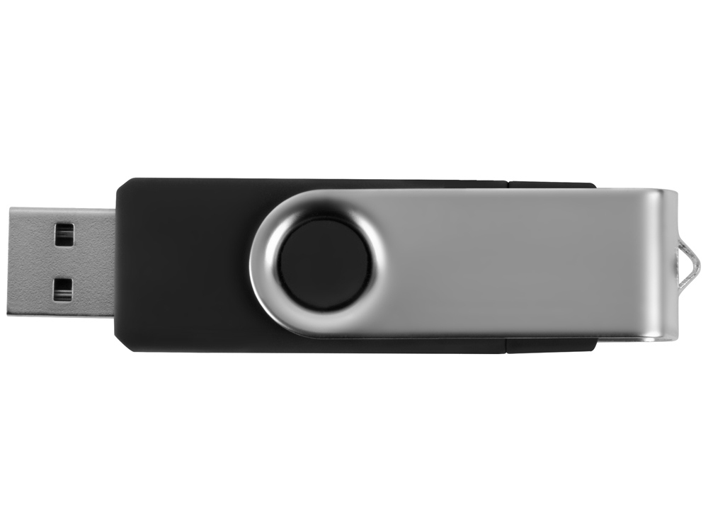 USB/micro USB-флешка 2.0 на 16 Гб Квебек OTG, черный-4