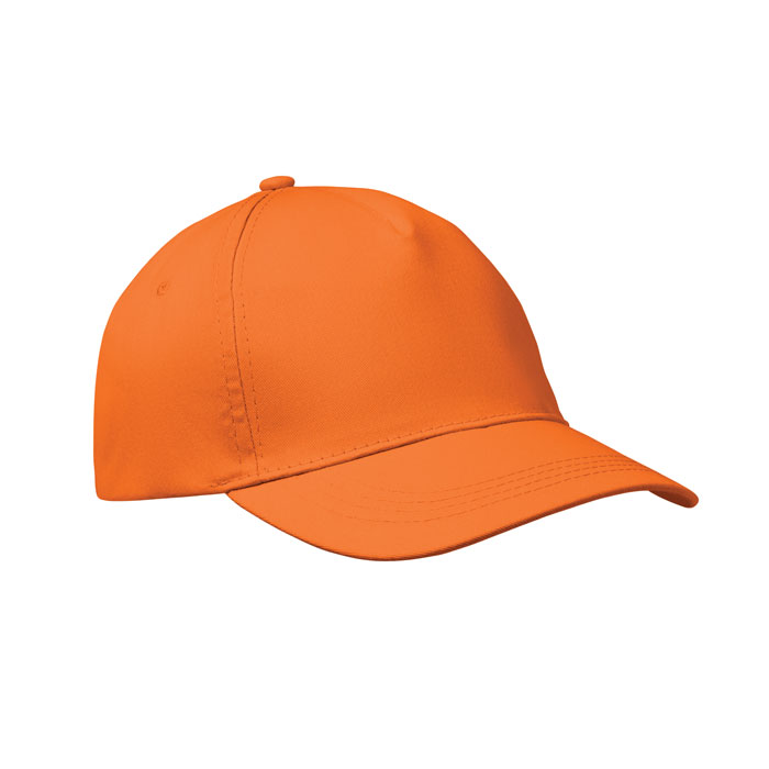 5 panel baseball cap, оранжевый-0