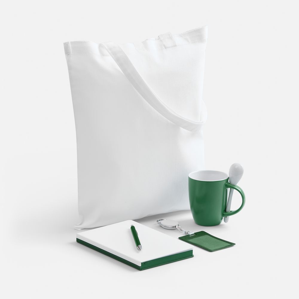 Набор Welcome Pack, зеленый с белым-0