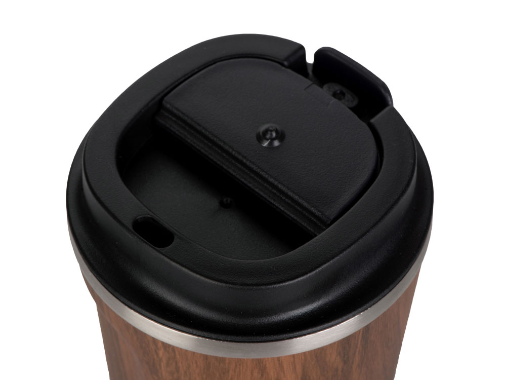 Термокружка CAFe COMPACT, 380 мл, wood-3