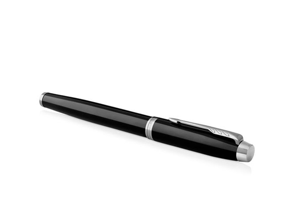 Ручка роллер Parker IM Core Black CT, черный/серебристый-2