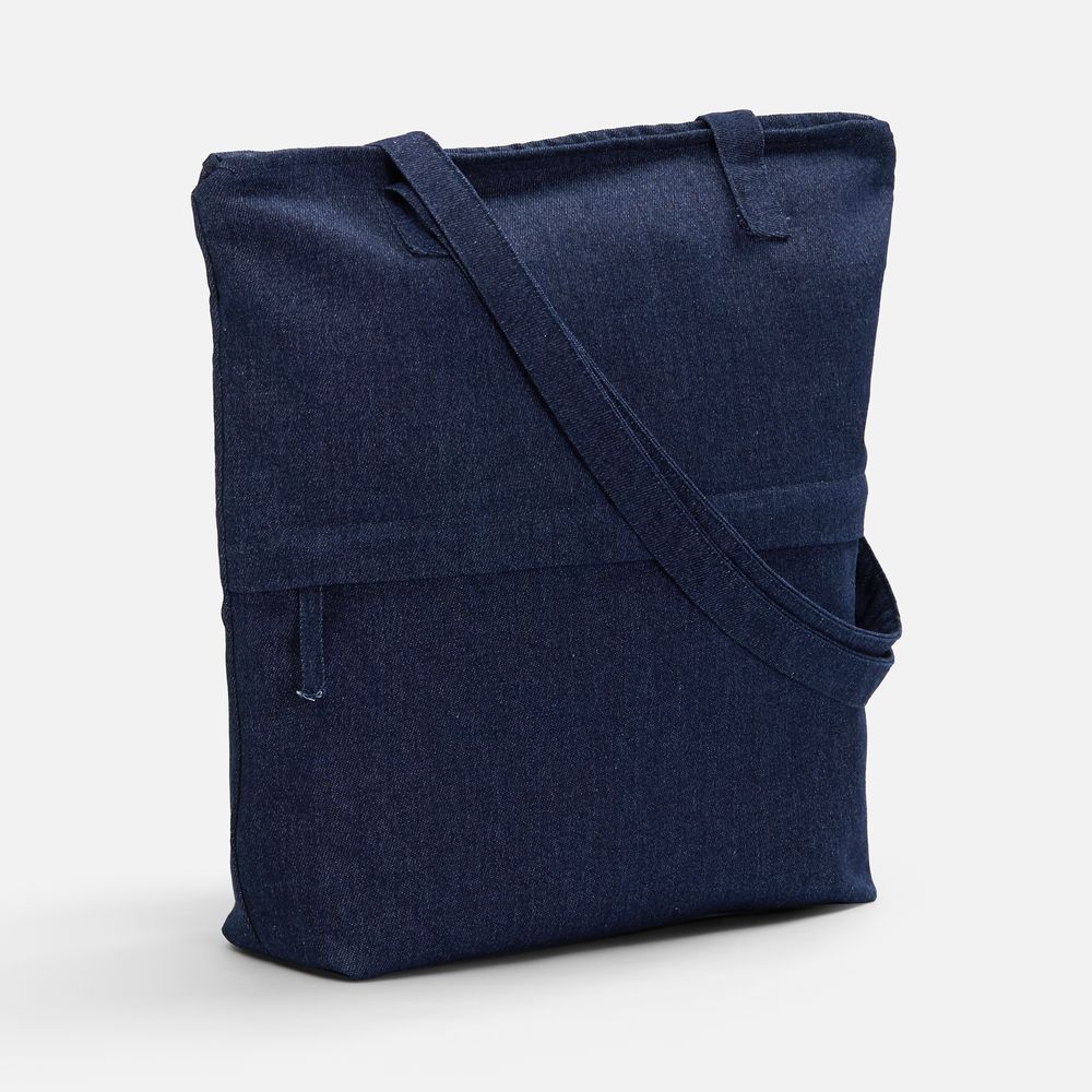 Сумка для покупок Denimate, темно-синяя-0