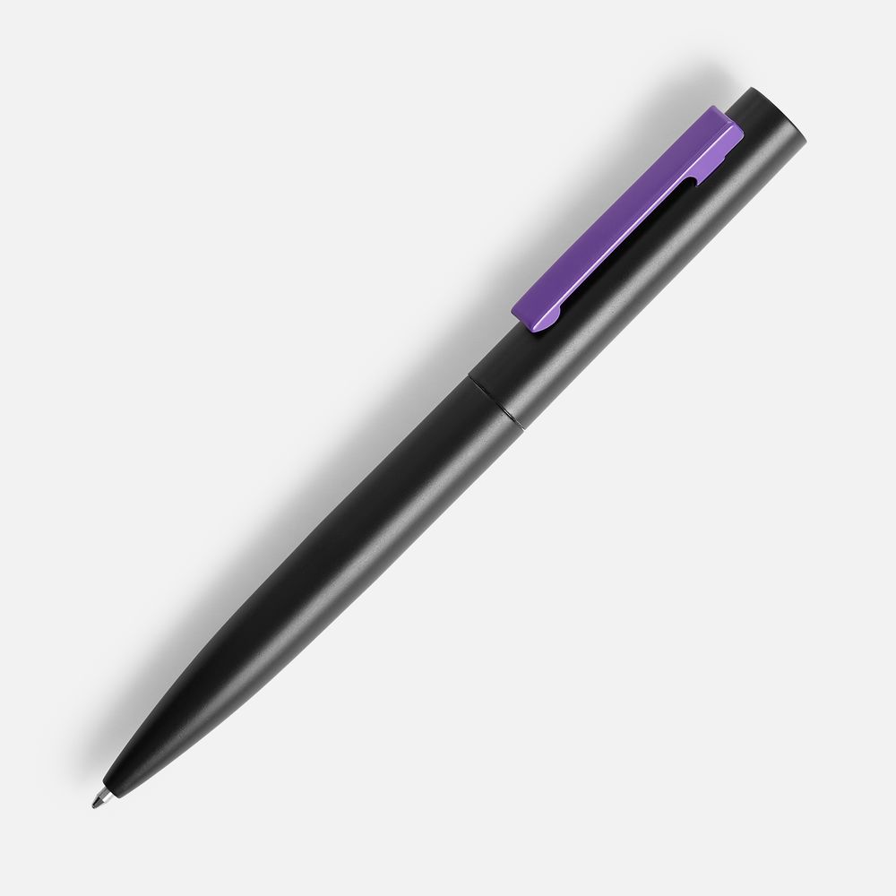 Ручка шариковая Inkolor, черная с фиолетовым-0