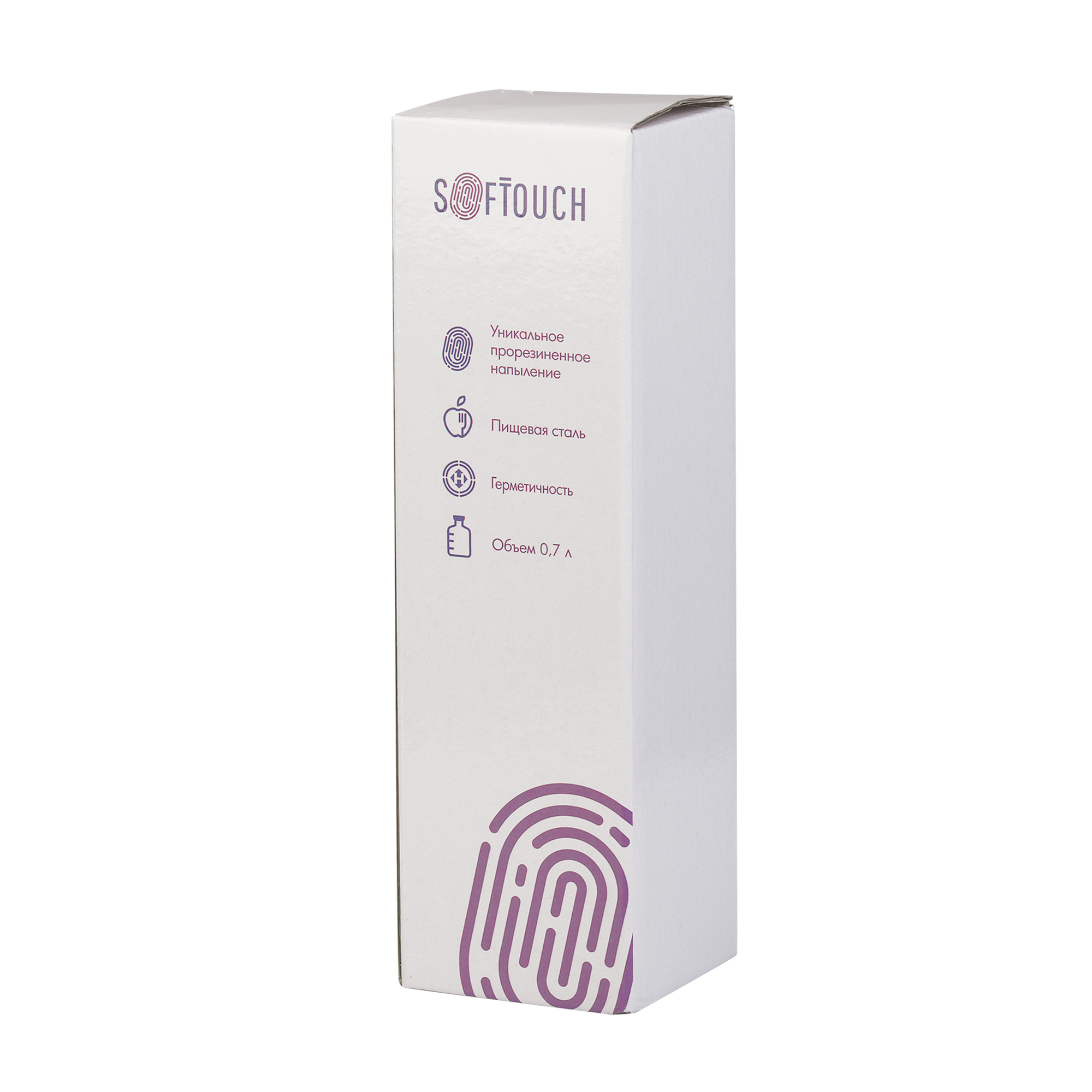 Бутылка для воды "Фитнес" 700 мл, покрытие soft touch-5