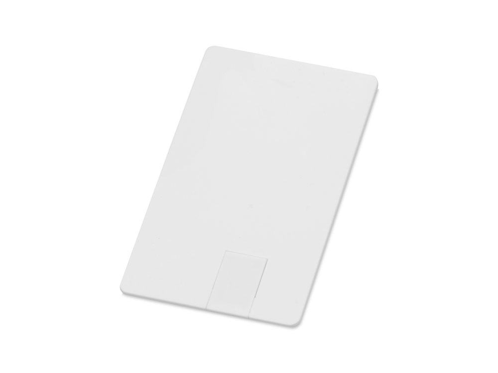 Флеш-карта USB 2.0 16 Gb в виде пластиковой карты Card, белый-0