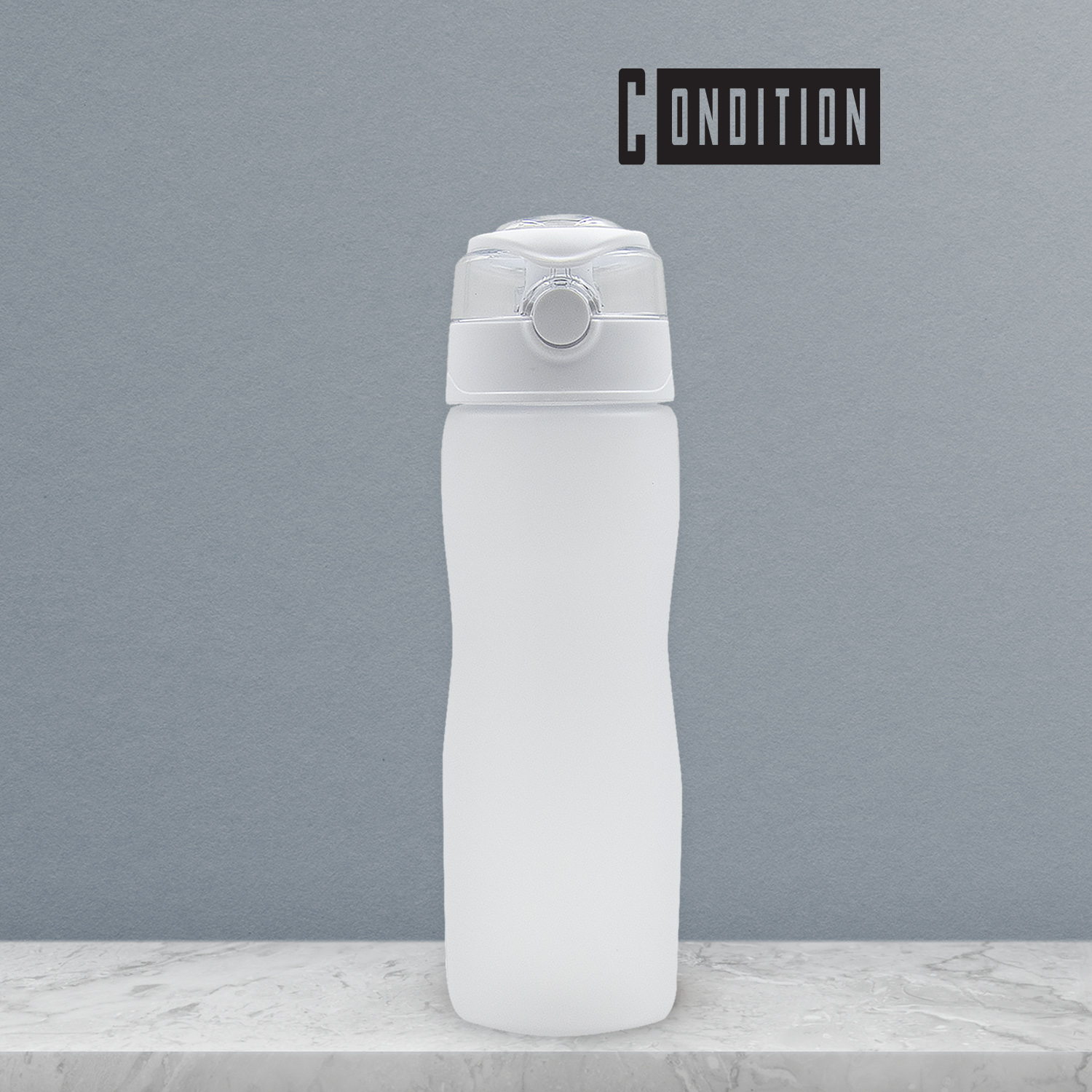 Бутылка для воды AqualityBottle, 680мл (белый)-0