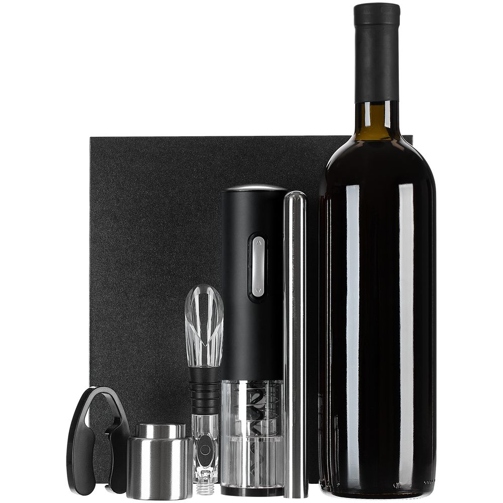 Винный набор Wine Diesel, черный-1