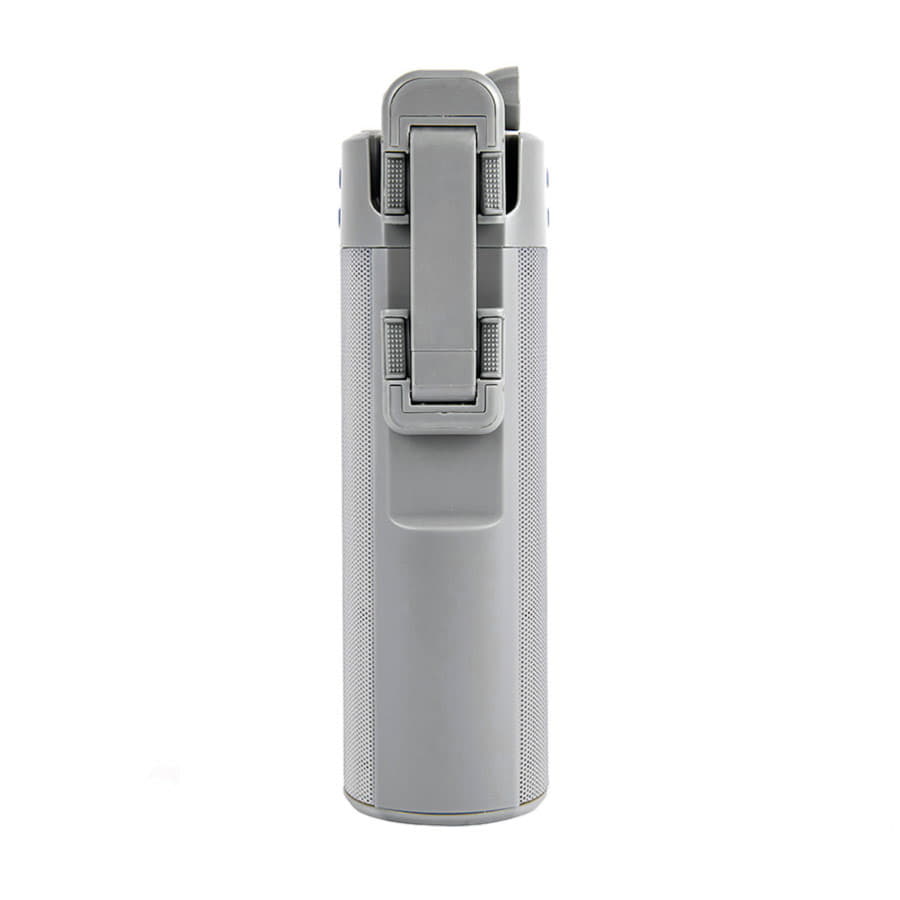 Bluetooth колонка TURBO TUBE с зарядным устройством (2000mAh) и моноподом , белый, серый-5