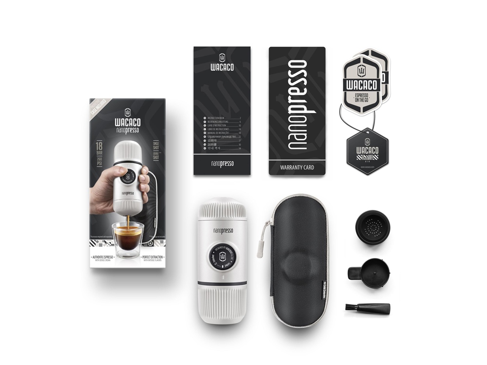 Ручная мини-кофемашина (WACACO Nanopresso) WCCCHWH (Ручная мини-кофемашина цв. Chill White)-1