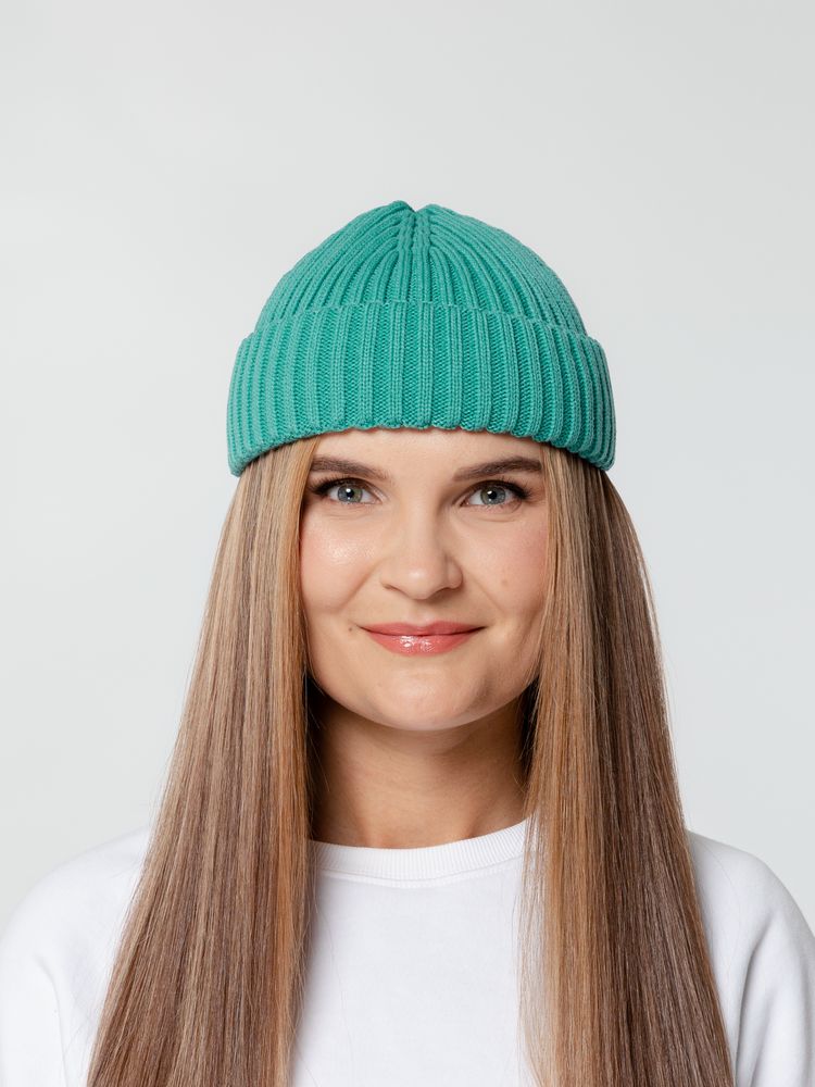 Шапка Hipsta, бирюзовая (тиффани)-2