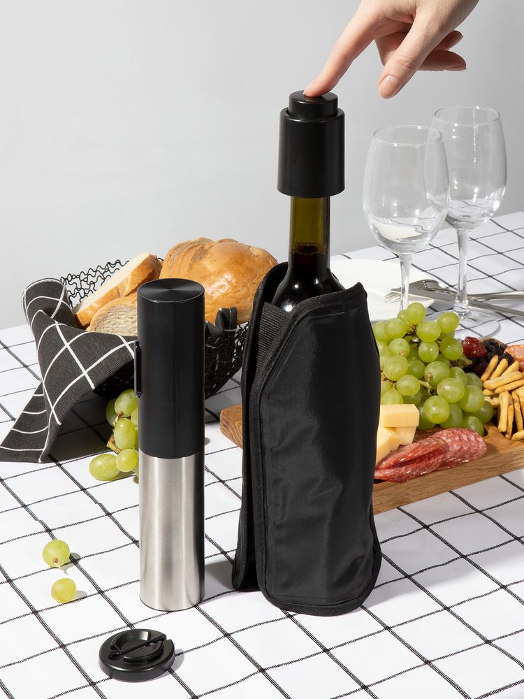 Винный набор Winetura, черный-4