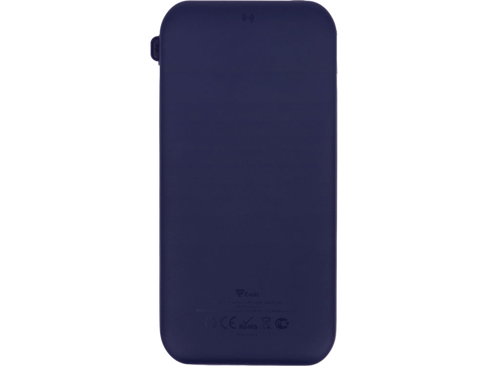 Внешний беспроводной аккумулятор с подсветкой лого Astro, 10000 mAh, темно-синий-5