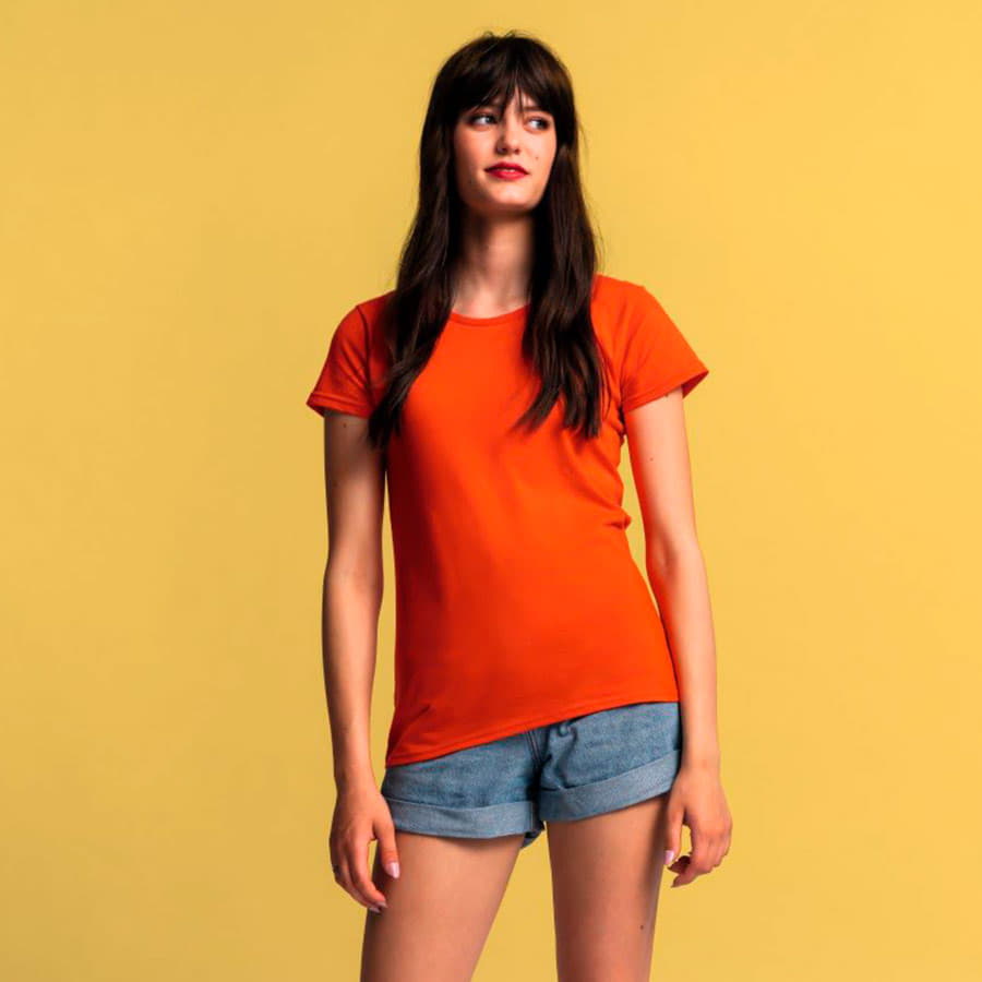 Футболка женская LADIES ICONIC 150, ярко-розовый-4