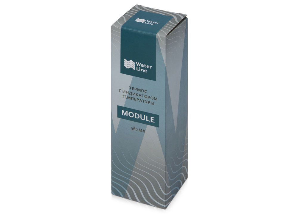 Термос с индикатором температуры Module, 360 мл, темно-синий-8
