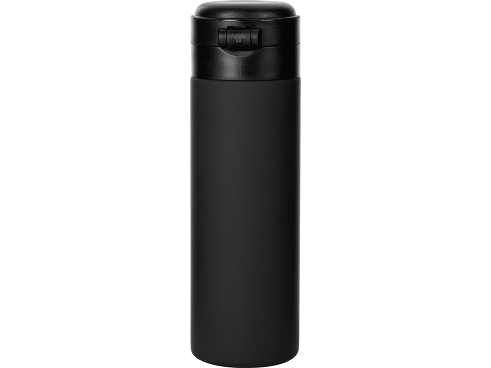 Вакуумная термокружка Waterline c кнопкой Guard, 400 мл, тубус, черный-3