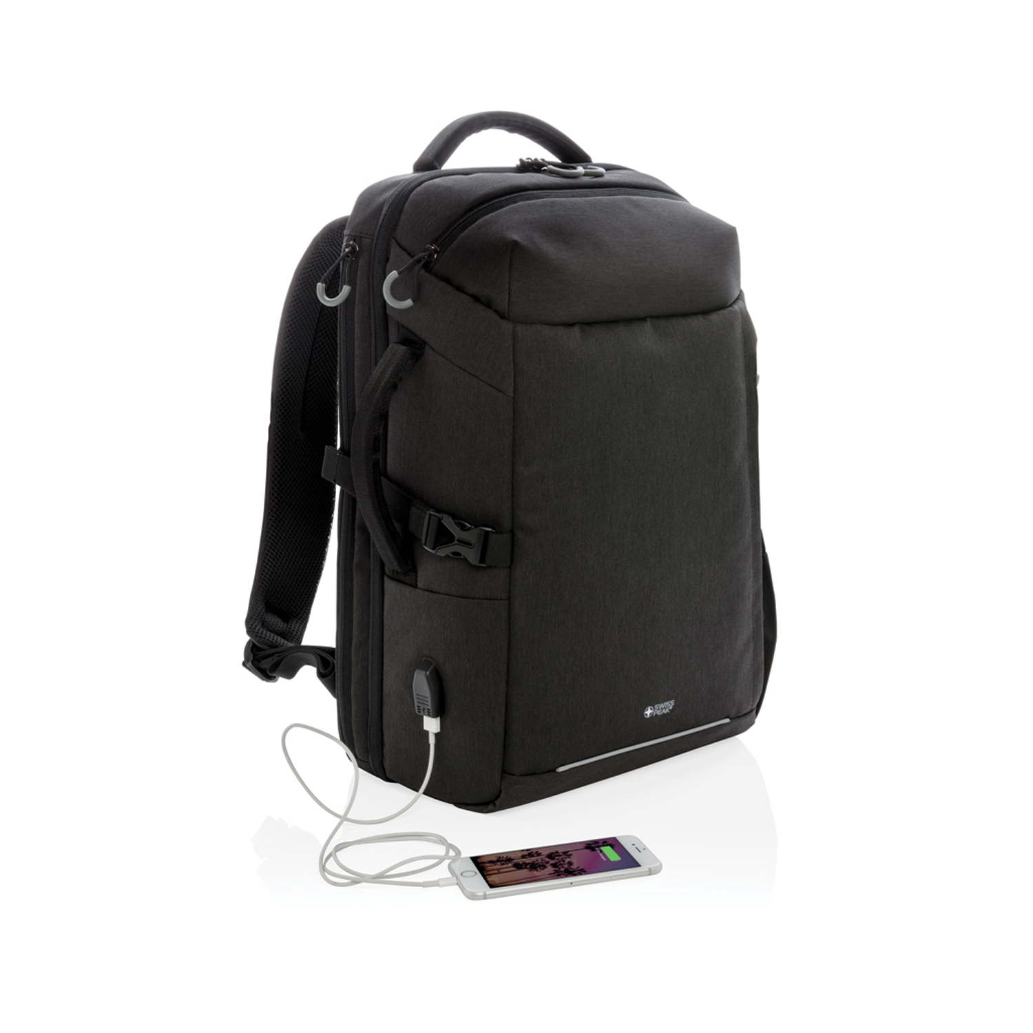 Рюкзак для путешествий Swiss Peak XXL из rPET AWARE™, 17’’-3