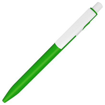 Ручка шариковая пластиковая Ravena Color, Салатовый/белый-2