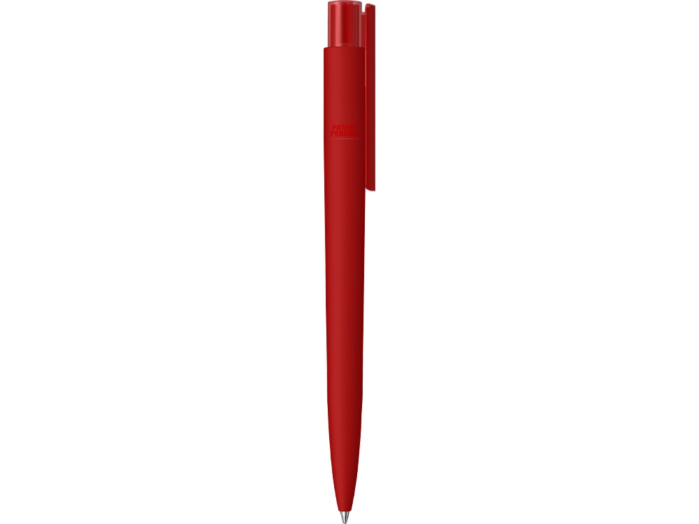 Шариковая ручка RECYCLED PET PEN PRO K transparent GUM soft-touch, красный-1