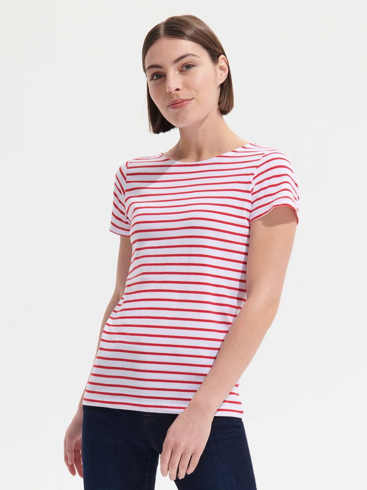 Футболка Miles Women белая с красным-2