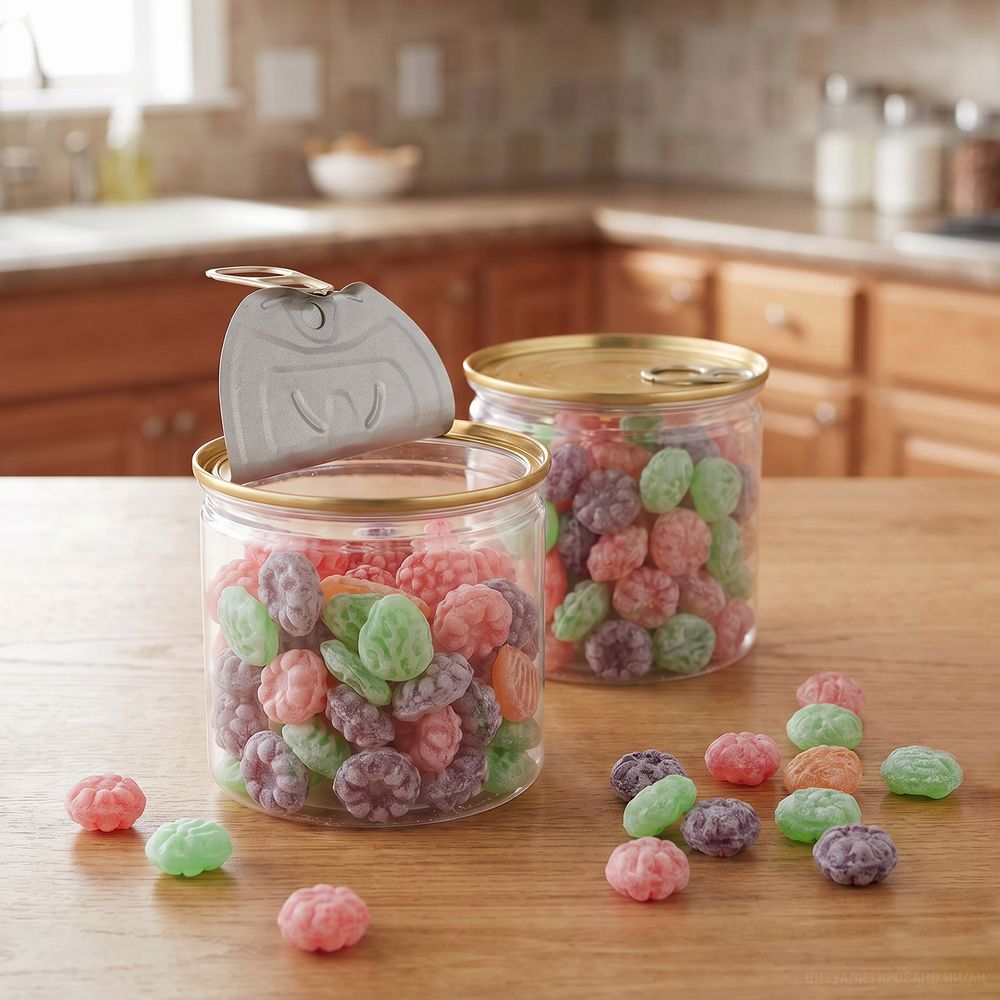 Карамель леденцовая Candy Crush, со вкусом фруктов, с прозрачной крышкой-1
