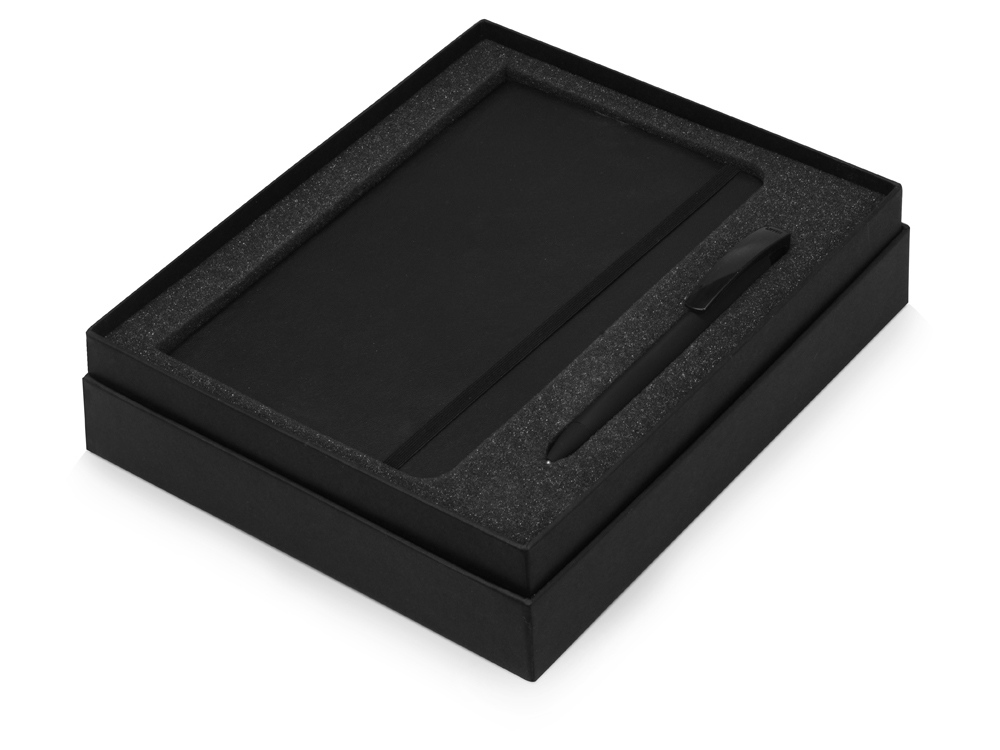 Подарочный набор Moleskine Amelie с блокнотом А5 Soft и ручкой, черный-1