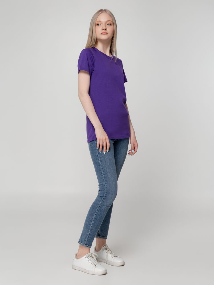 Футболка женская T-bolka Lady, фиолетовая-4