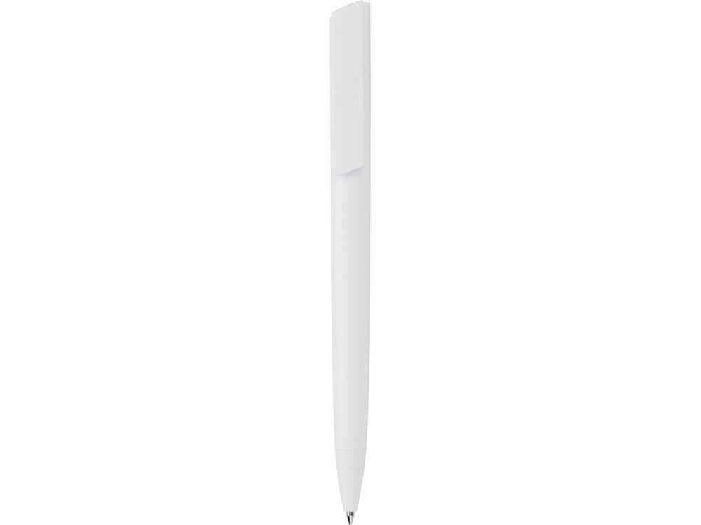 Ручка пластиковая шариковая Taper Solid, матовый белый-1
