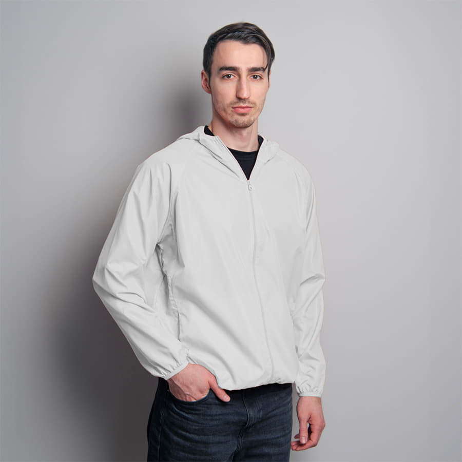 Ветровка унисекс COLIN, белый-1