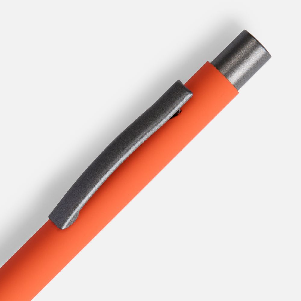 Ручка шариковая Atento Soft Touch, оранжевая-2