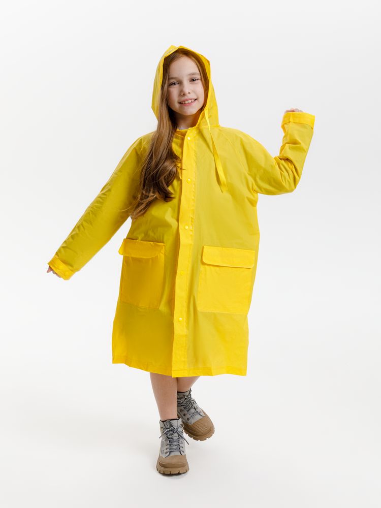 Дождевик детский RainDrop Kids, желтый-6