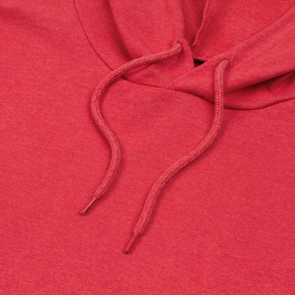 Толстовка с капюшоном унисекс Hoodie, красный меланж-3