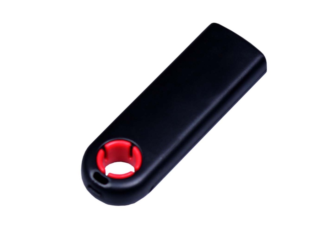 USB-флешка промо на 32 Гб прямоугольной формы, выдвижной механизм, красный-1