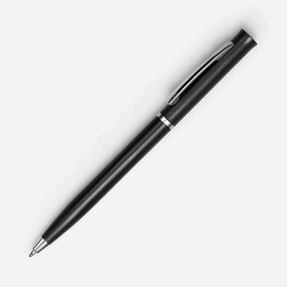 Ручка шариковая Euro Chrome, черная-0