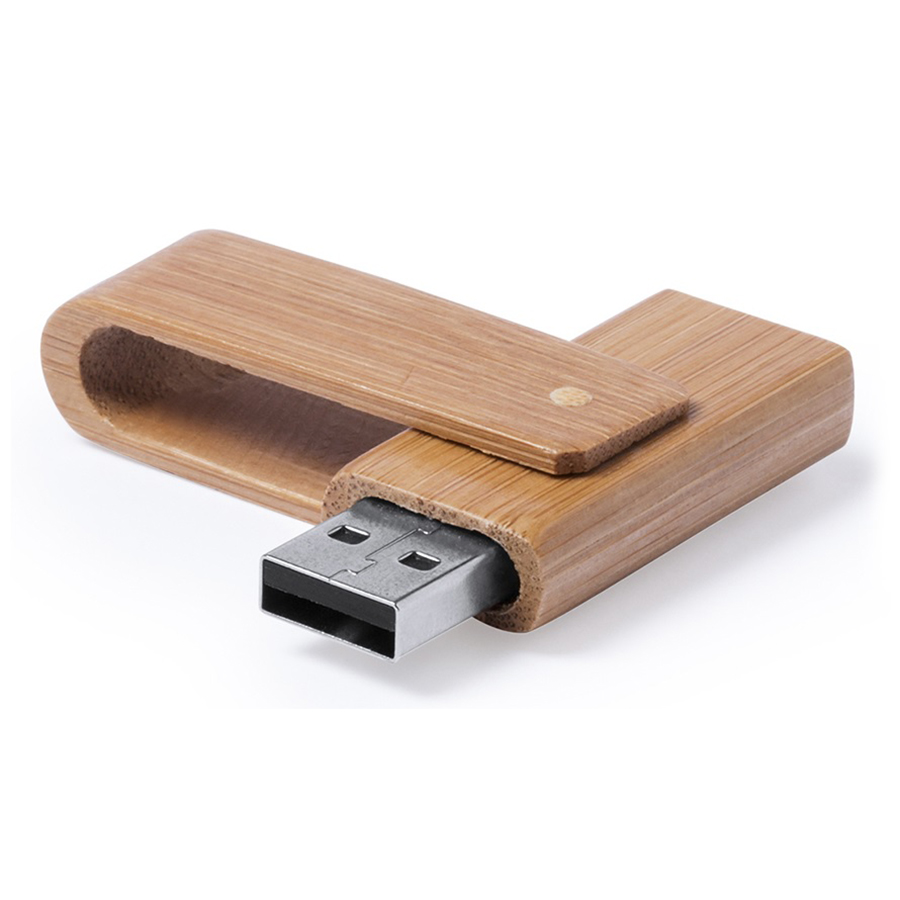 USB флеш карта 16Gb Bamboo, натуральный-0