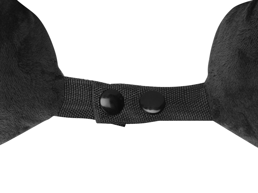 Подушка Basic из микрофибры с эффектом памяти U-shape, черный NEW-4