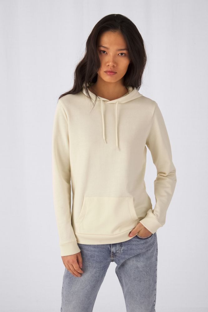 Толстовка с капюшоном женская Hoodie, серо-зеленая-4