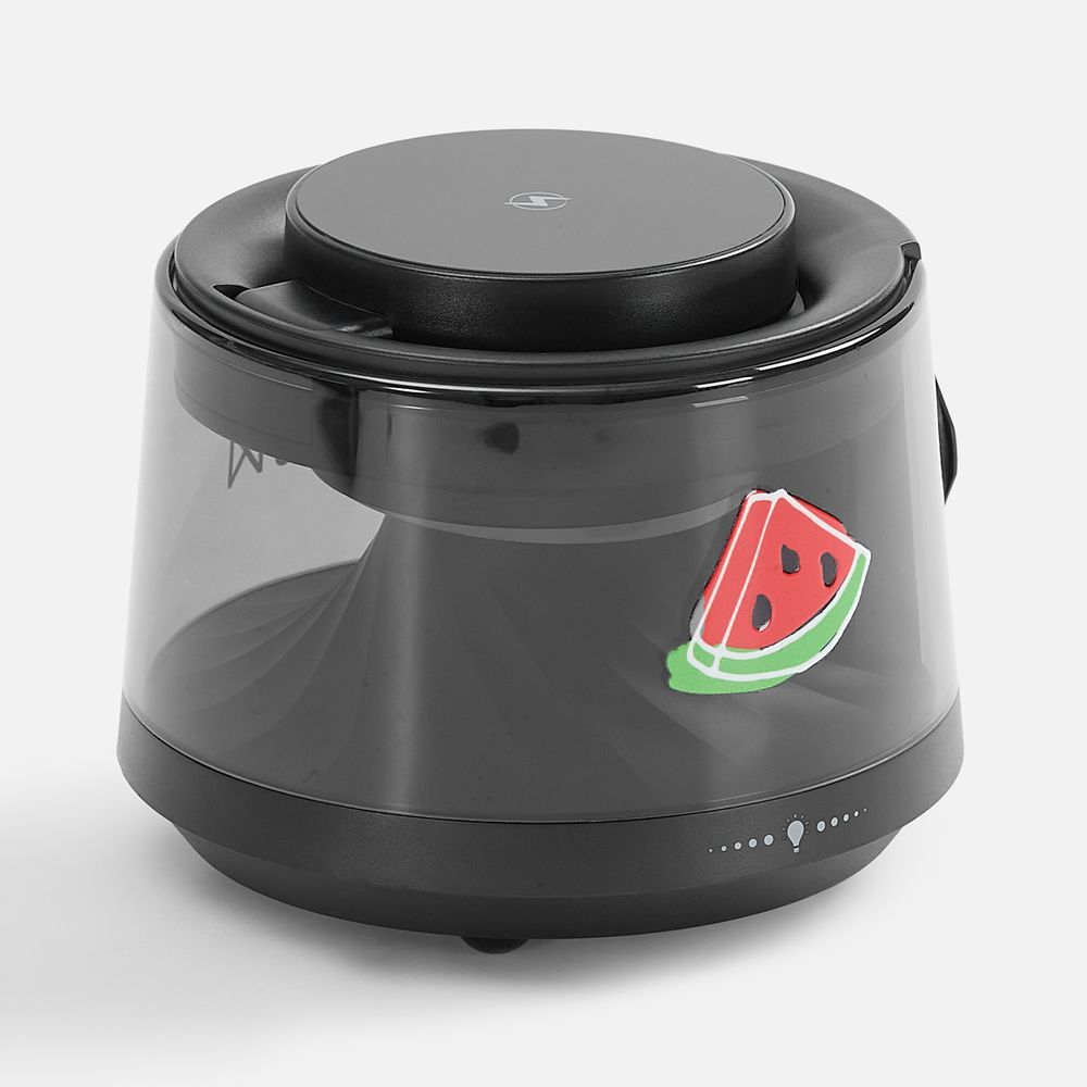 Bluetooth-колонка с подсветкой и беспроводной зарядкой Quantium, черная-4