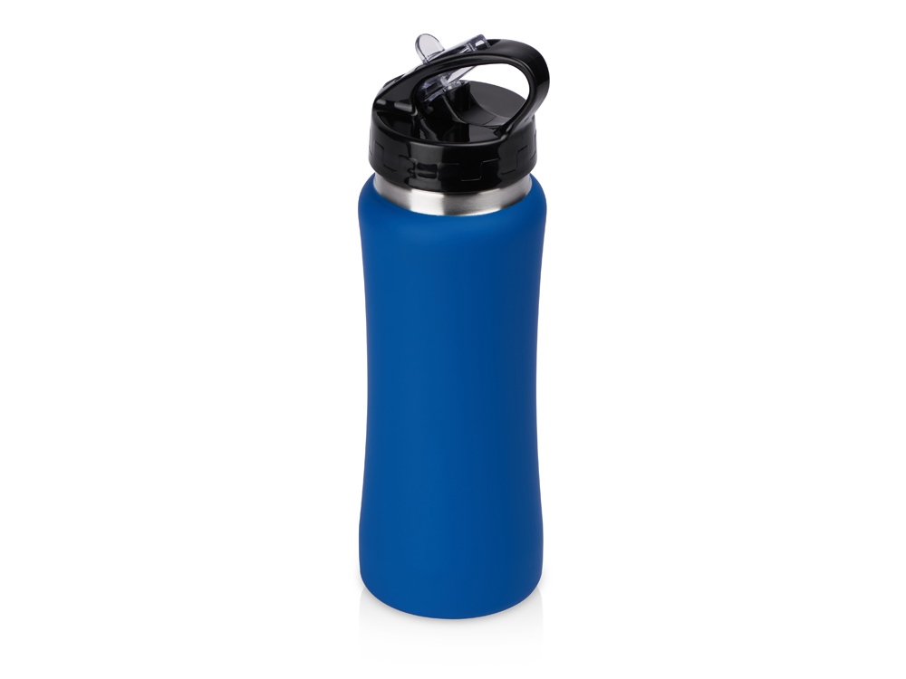 Бутылка для воды Bottle C1, сталь, soft touch, 600 мл, синий-1